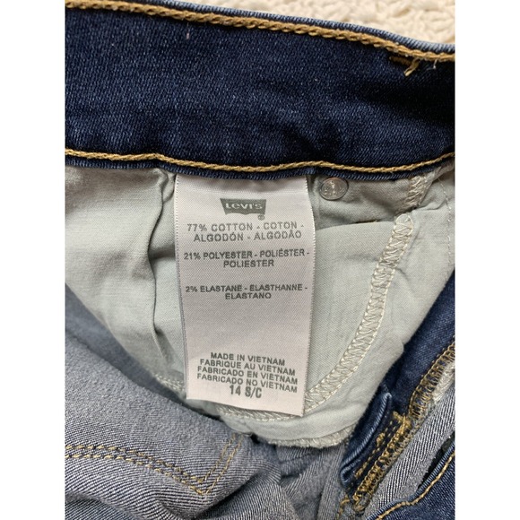 Levi's 512 Jeans Women's 14 S/C Perfectly Slimming Bootcut Blue Denim Stretch - Picture 5 of 9